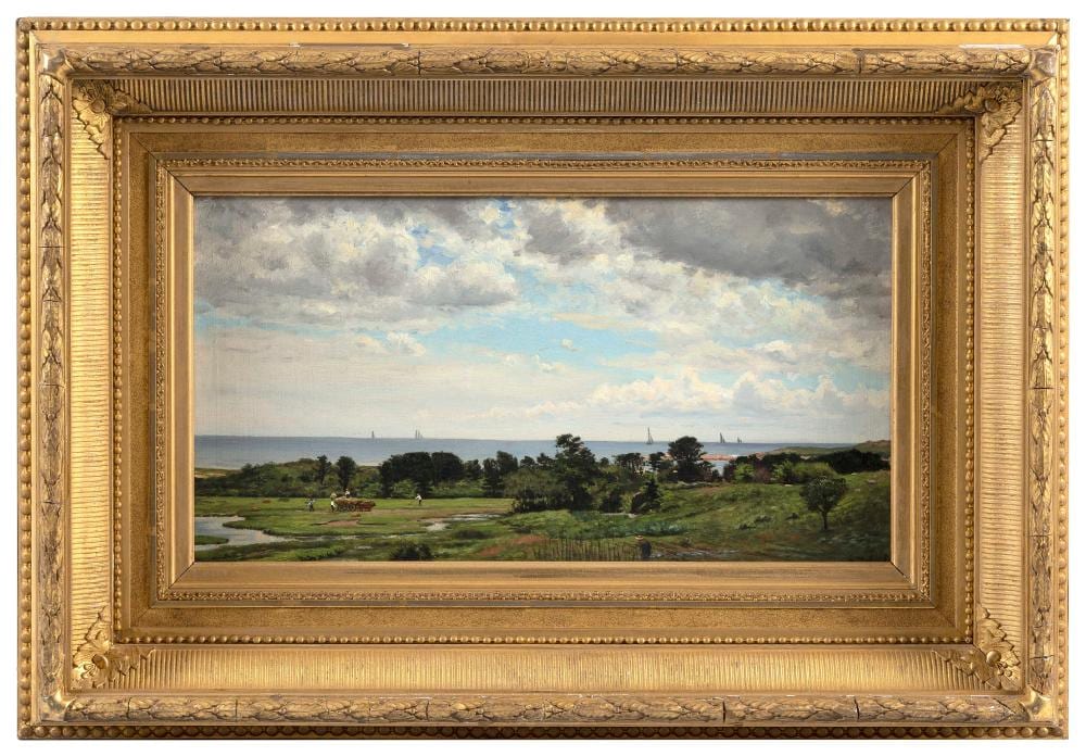 Ernest Wadsworth Longfellow comparable auction result: ernest wadsworth longfellow massachusetts 1845 1921 manchester oil on canvas 10 5 x 18 75 framed 18 5 x 27