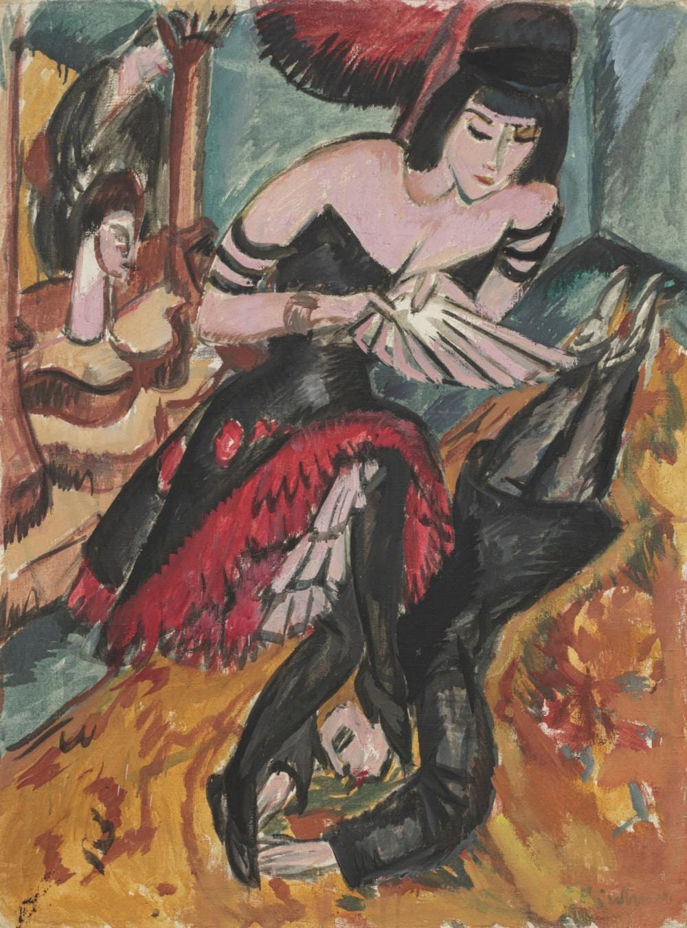 Ernst Ludwig Kirchner (1880-1938) - Pantomime Reimann: Die Rache der Tänzerin comparable sale