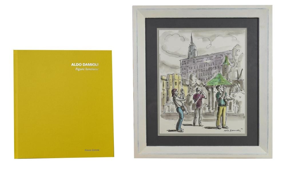 Aldo Damioli comparable auction result: aldo damioli 1952 figure luminose libro opera con testo critico di v