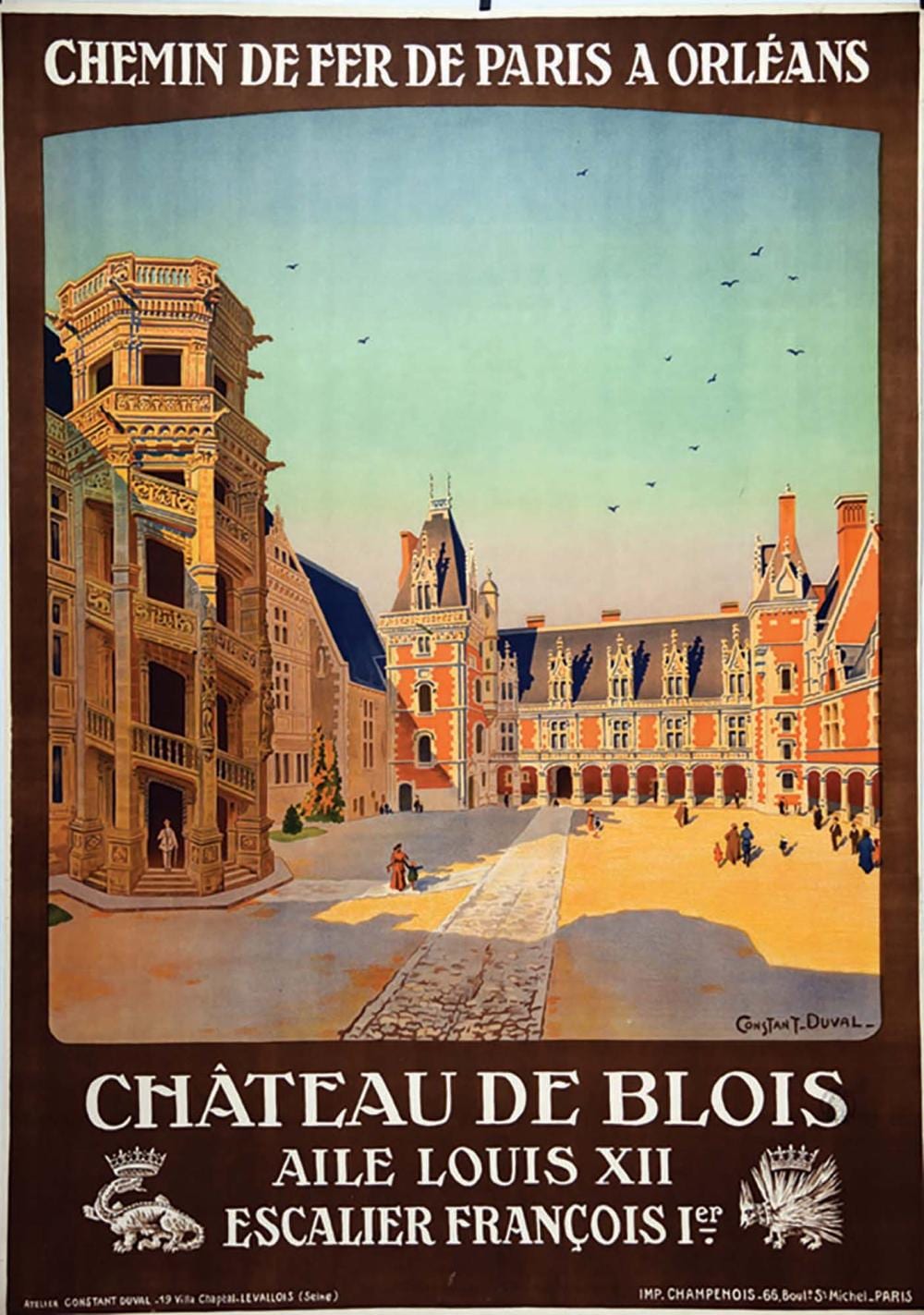 Constant (1877) Duval comparable auction result: ch teau de blois vers 1922