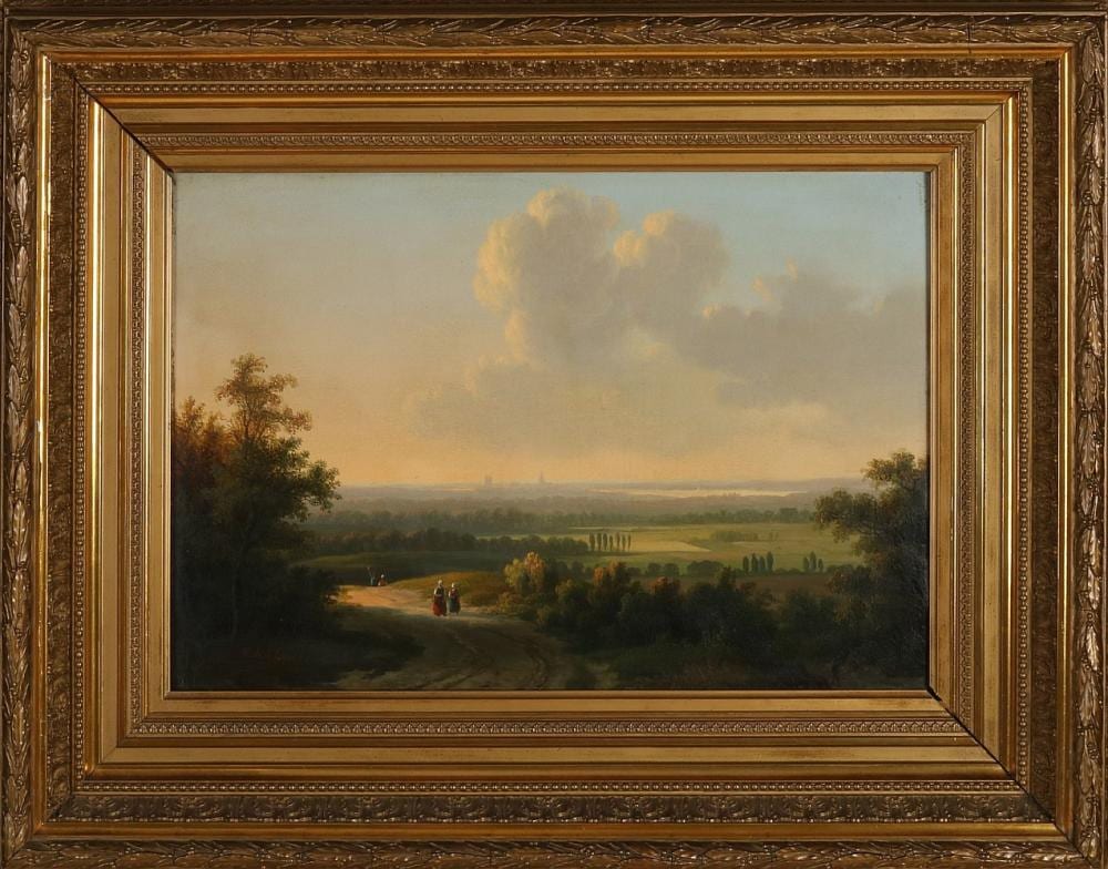Willem de Klerk comparable auction result: willem de klerk panoramic landscape