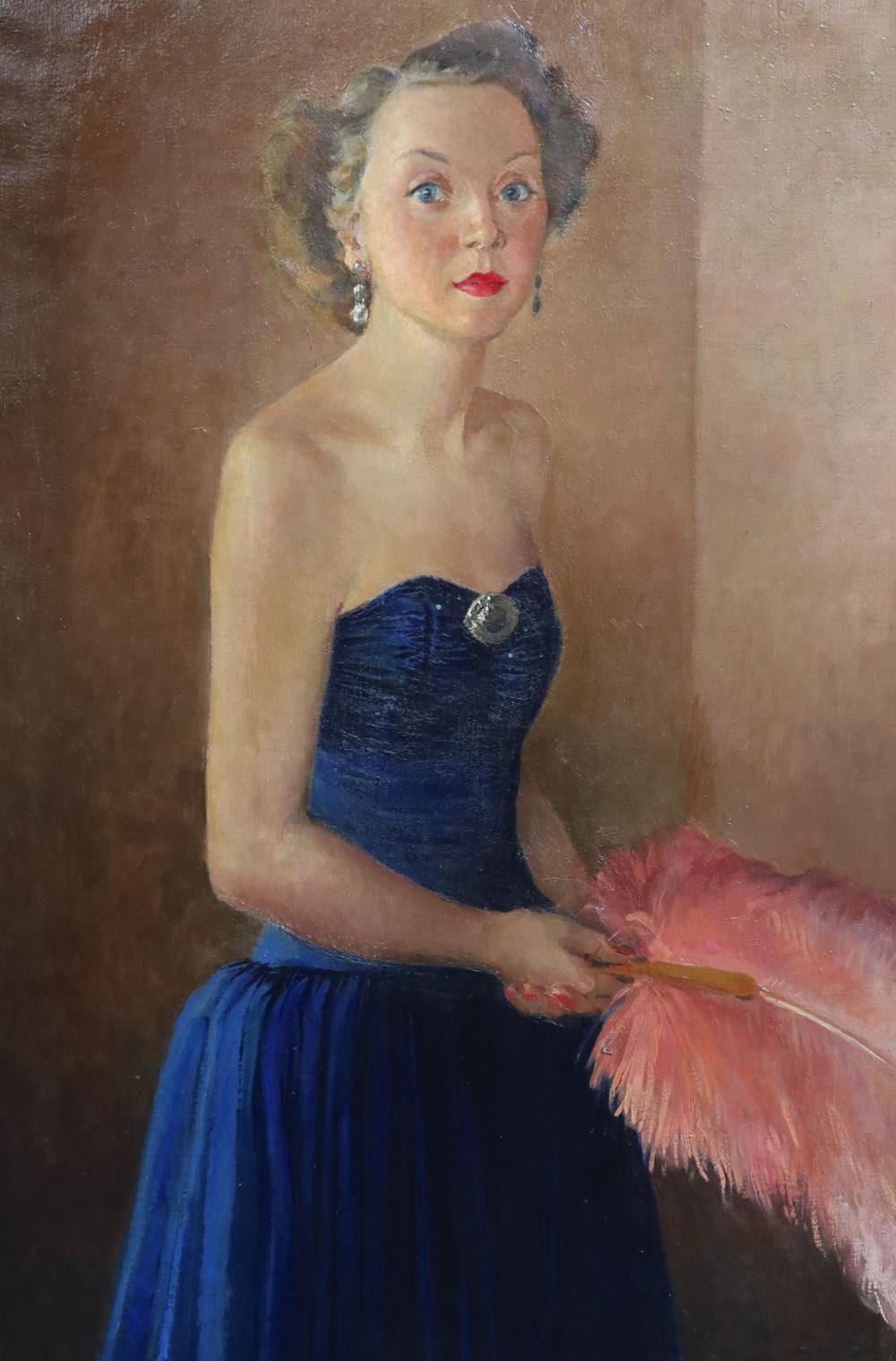 Harold Knight comparable auction result: harold knight 1874 1961 lady with fan oil on canvas 92 x 61 5cm
