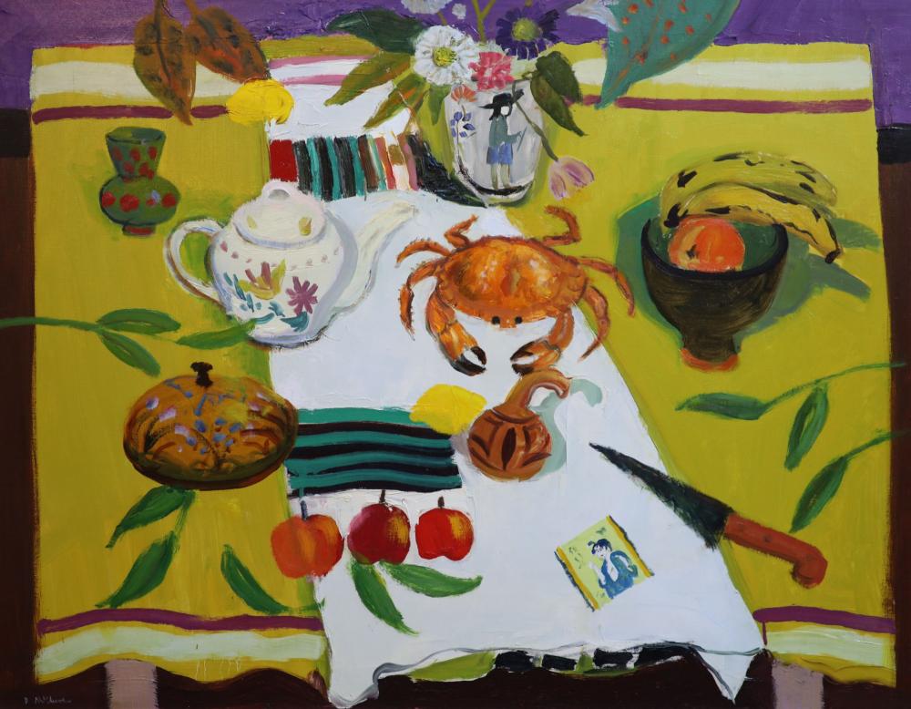 David McClure comparable auction result: david mcclure 1926 1998 breton jug oil on canvas 71 x 91 5 cm