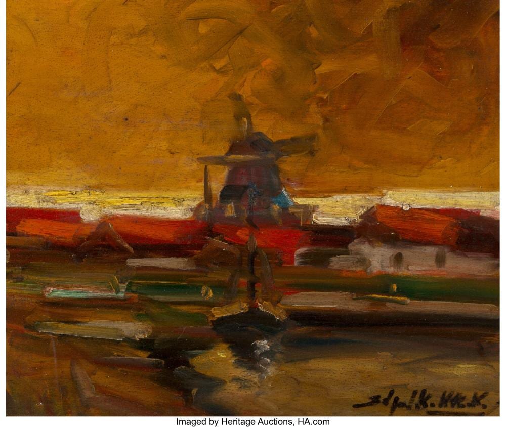 Stephen Robert Koekkoek comparable auction result: stephen robert koekkoek dutch argentinean 1897 1934 the mill oil on board 11