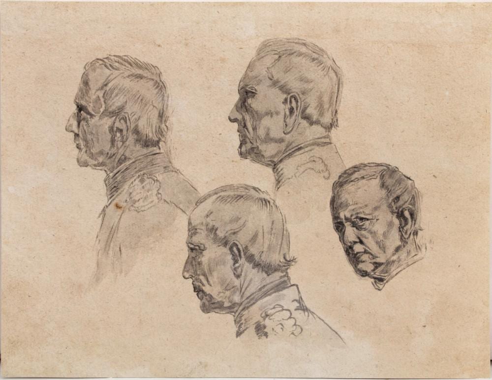 Anton Alexander von Werner comparable auction result: anton alexander von werner 1843 1915 zugeschr attributed graf von moltke