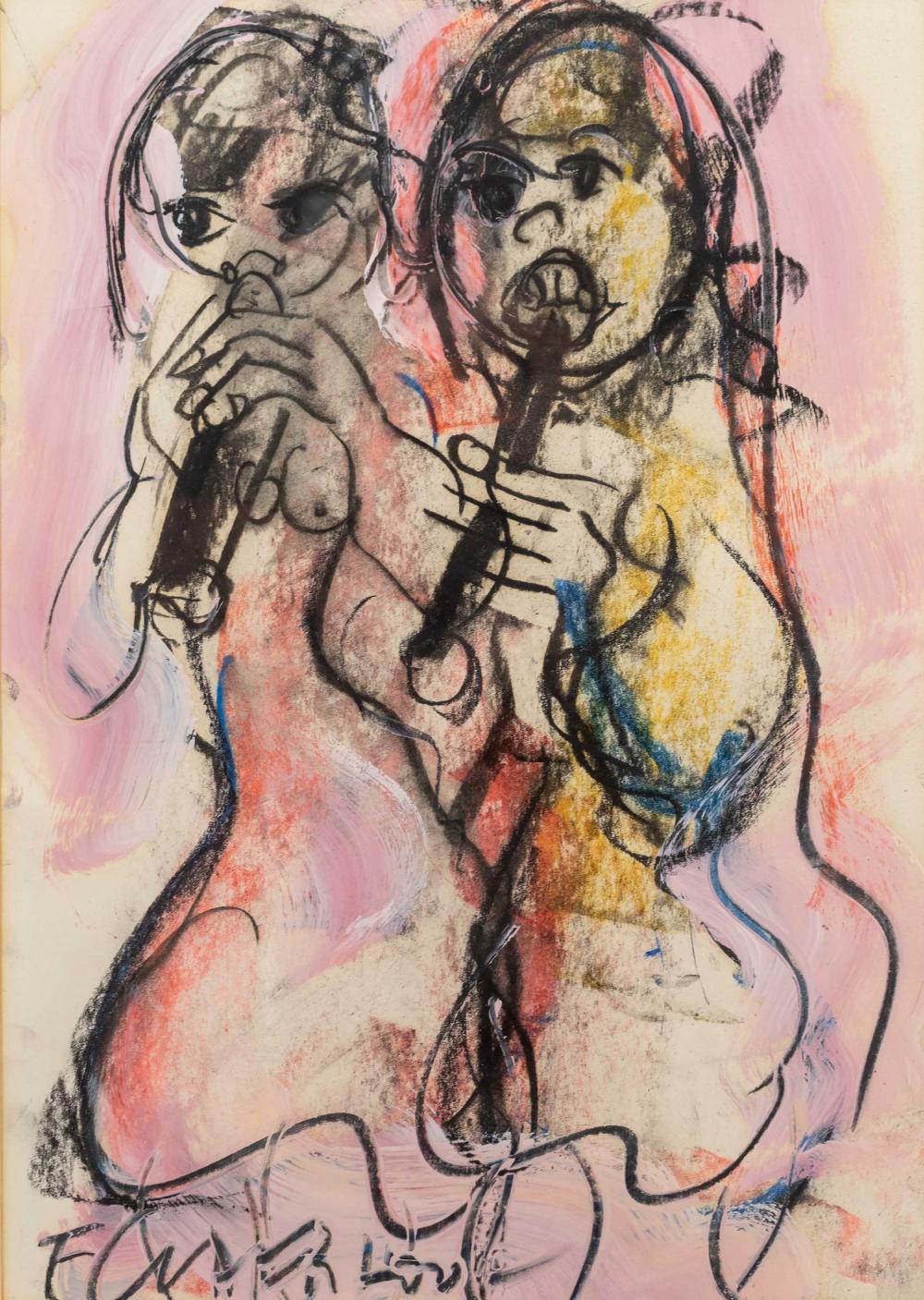 Frans Claerhout (SA 1919 - 2006) Mixed Media, Penny Whistlers, Signed, 42 x 30 sold by 5th Avenue Auctioneers, lot 306 — auction record photograph