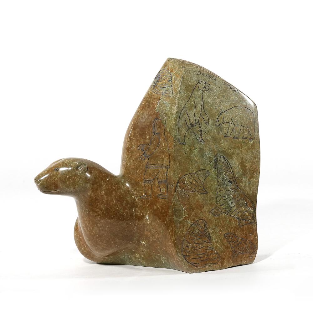 Davidee Itulu comparable auction result: davidee itulu inuit 1929 2006 stone carving