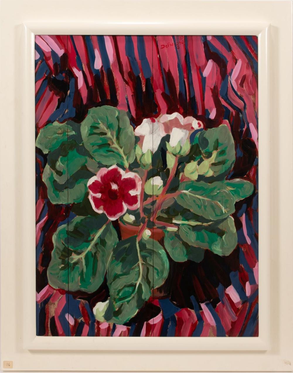 Umberto Del Negro comparable auction result: umberto del negro italian 1940 2017 acrylic on wood panel 1983 h 31 w 23 fiori