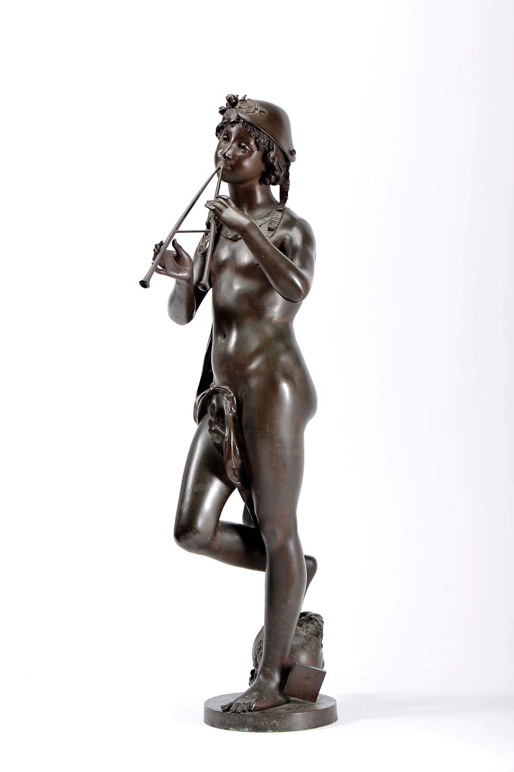 Gustave Deloye comparable auction result: a figure playing a wind instrument