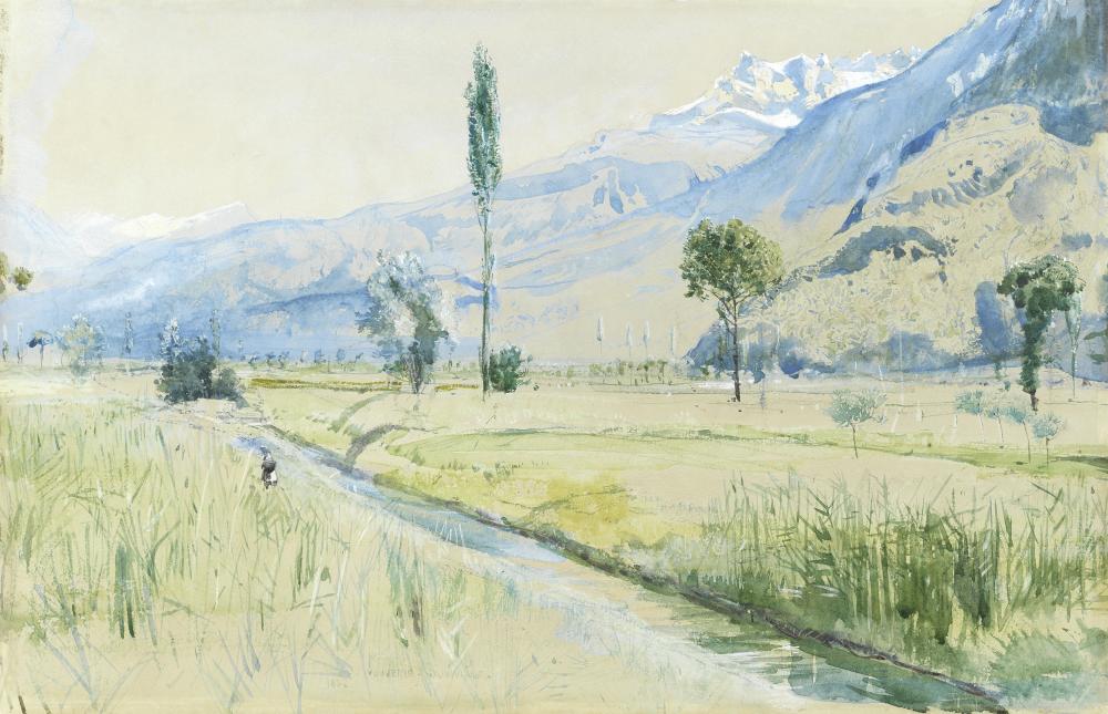 john william inchbold british 1830 1888 vouverie france · Bonhams · 2021-07-14 John William Inchbold comparable auction result: john william inchbold british 1830 1888 vouverie france
