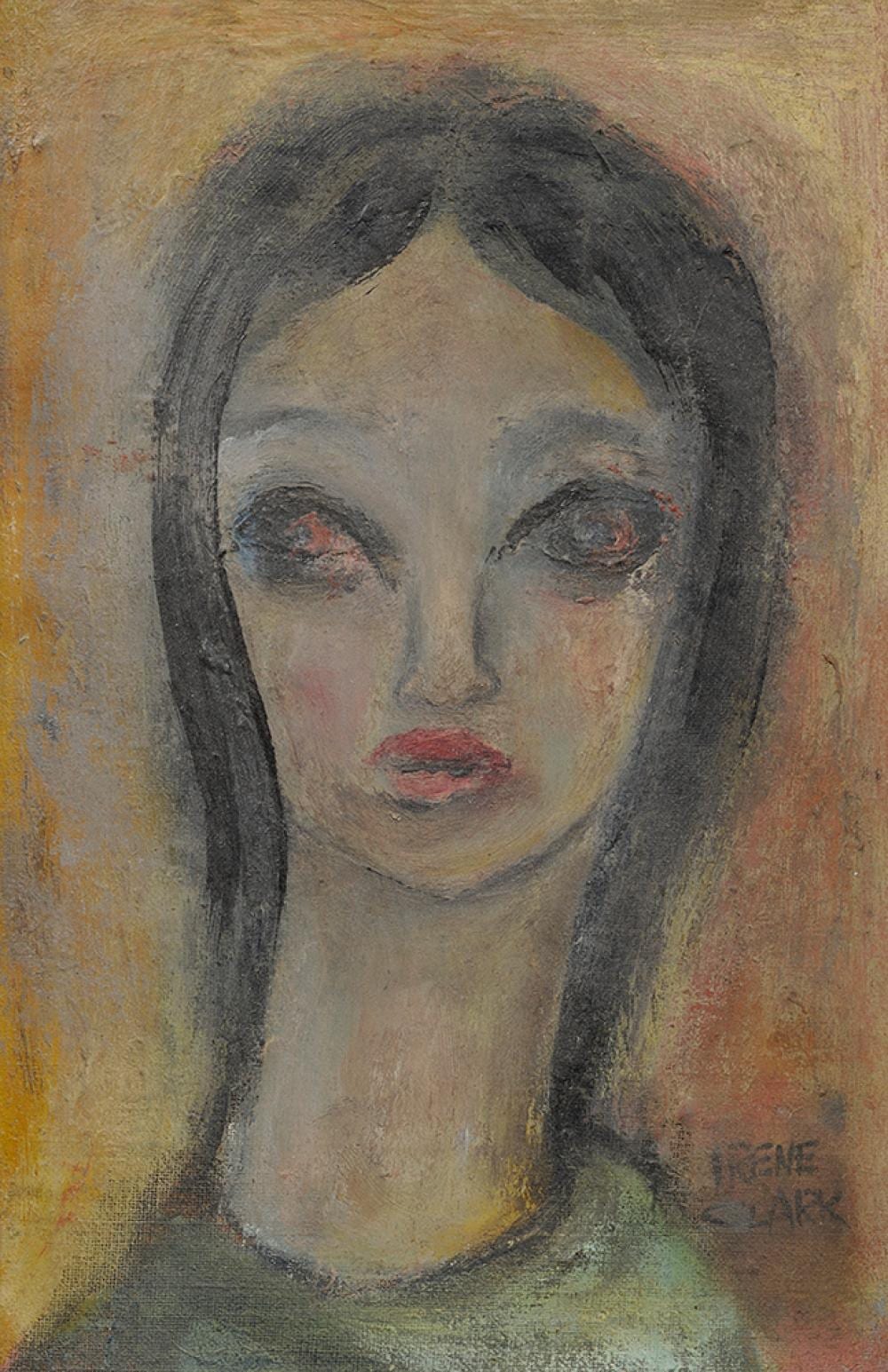 Irene Clark comparable auction result: irene clark 1927 1980 portrait of a girl
