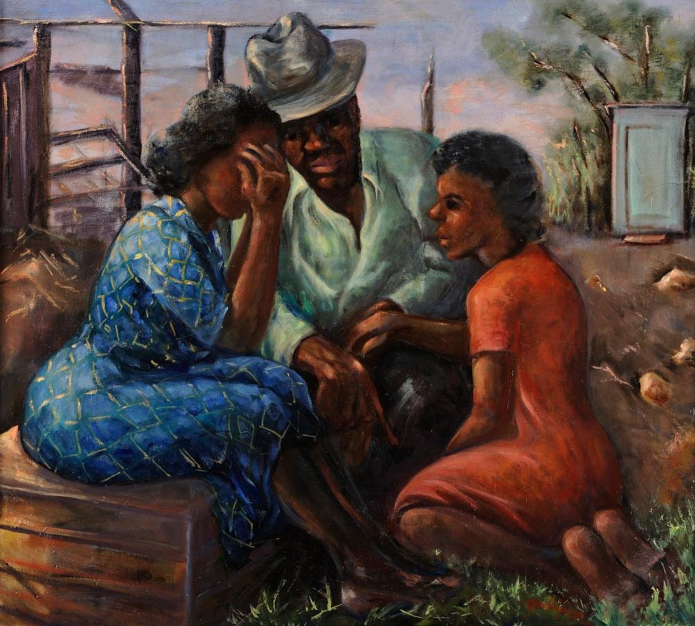 Rex Goreleigh comparable auction result: rex goreleigh 1902 1986 the mourners