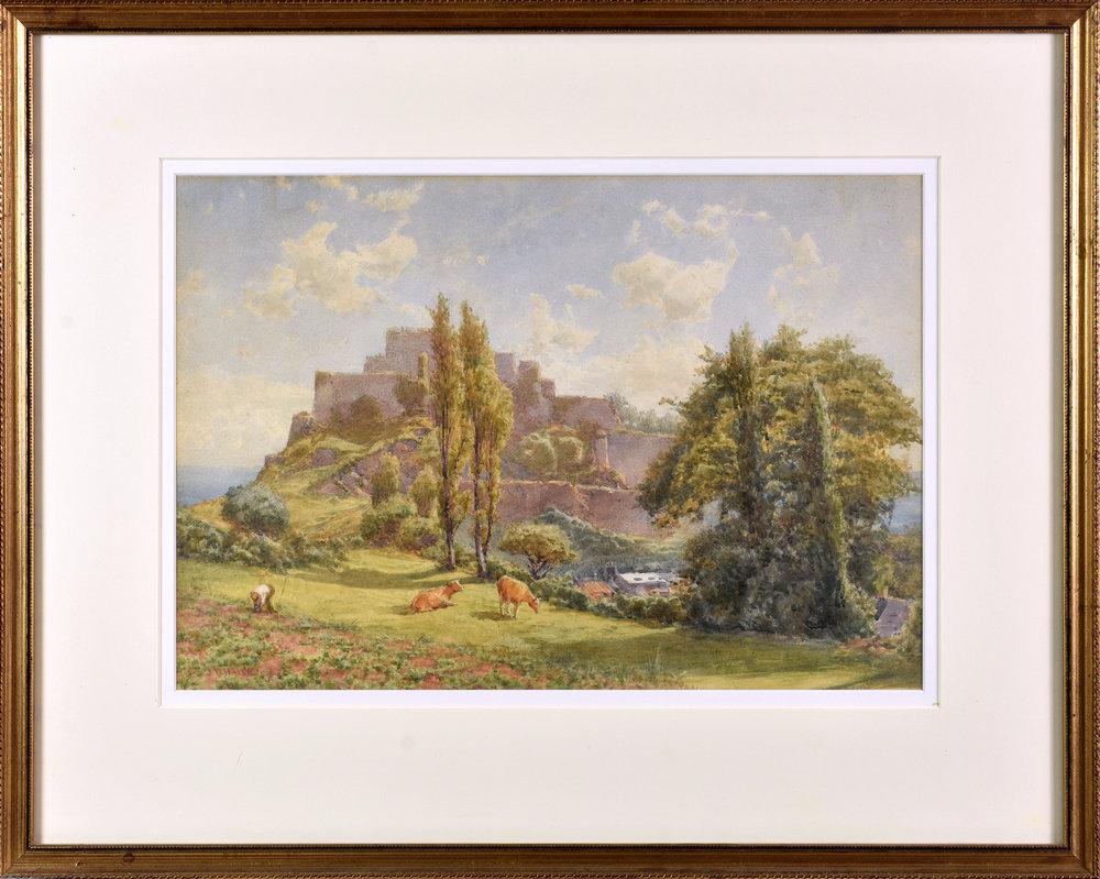 James Whaite comparable auction result: james whaite british fl 1867 1896 mont orgueil jersey watercolour on heavy wove paper