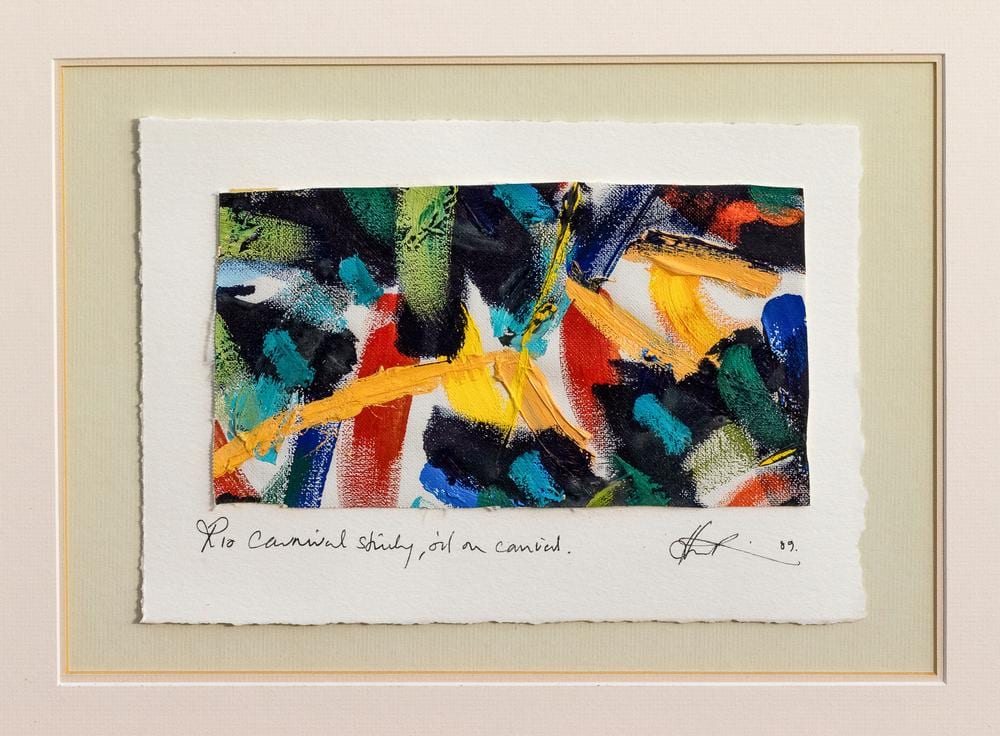 Andrew Hewkin comparable auction result: andrew hewkin british b 1949 rio carnival study oil on canvas signed lower right and dated 89