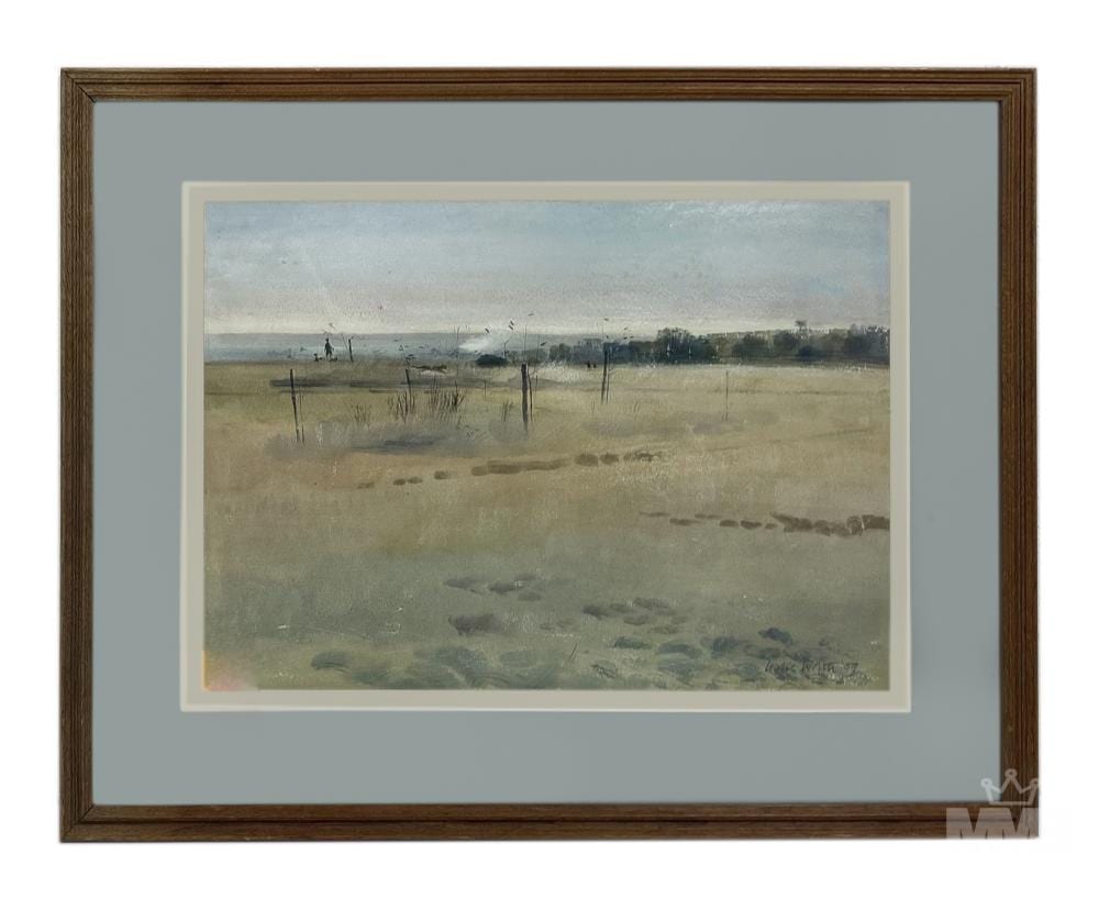 Leslie Charles Worth comparable auction result: leslie charles worth watercolor landscape painting
