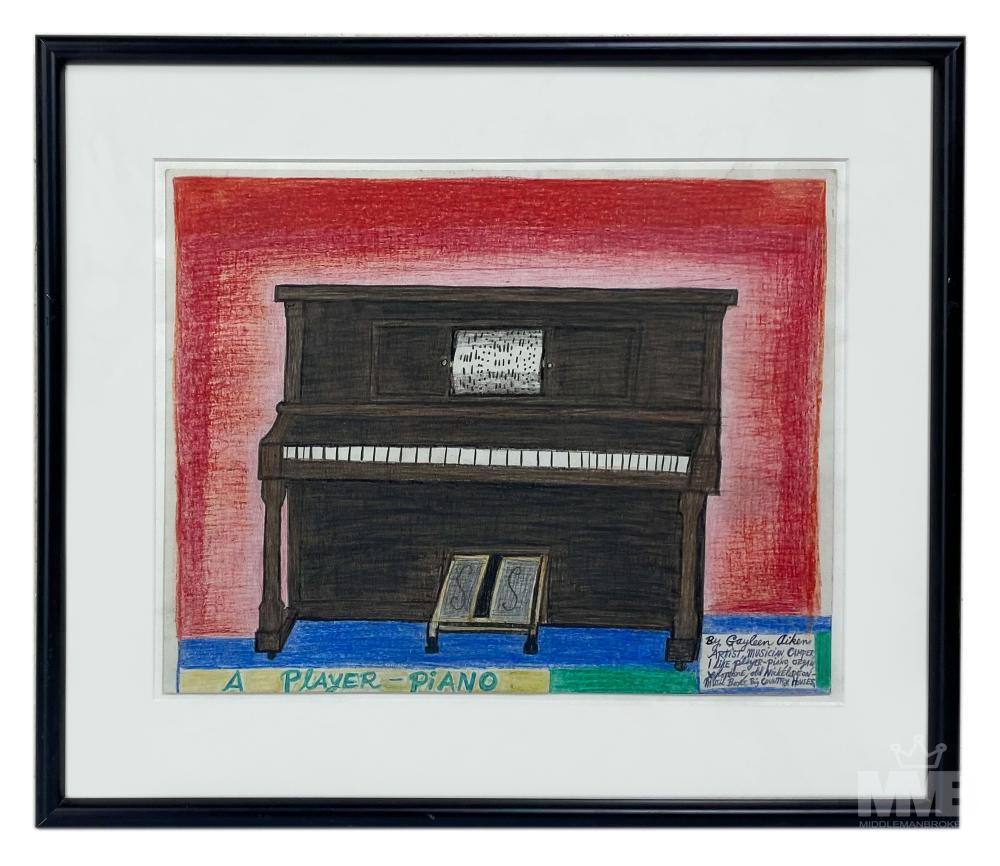 Gayleen Aiken comparable auction result: gayleen aiken 1934 2005 mixed media naive artwork