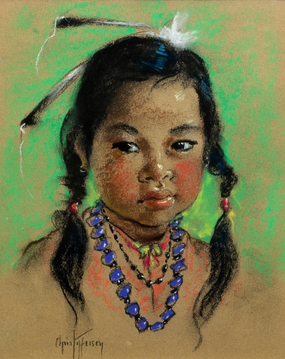 Gerda Christoffersen comparable auction result: gerda christoffersen untitled portrait of a child