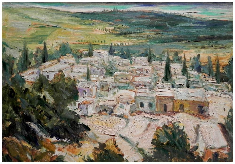 Eliahu Adler comparable auction result: eliahu adler israeli romanian 1912