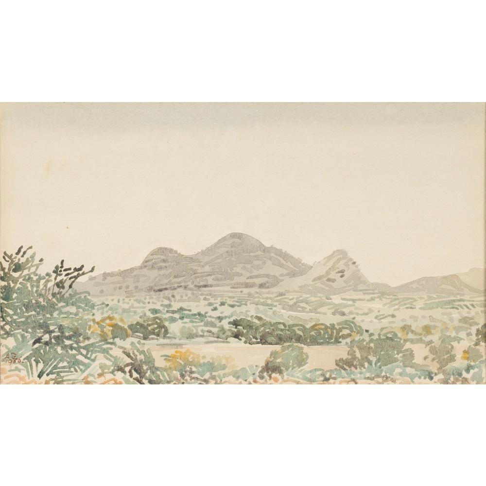 Adolph Stephan Friedrich Jentsch comparable auction result: adolph jentsch german namibian 1888 1977 landscape with hills