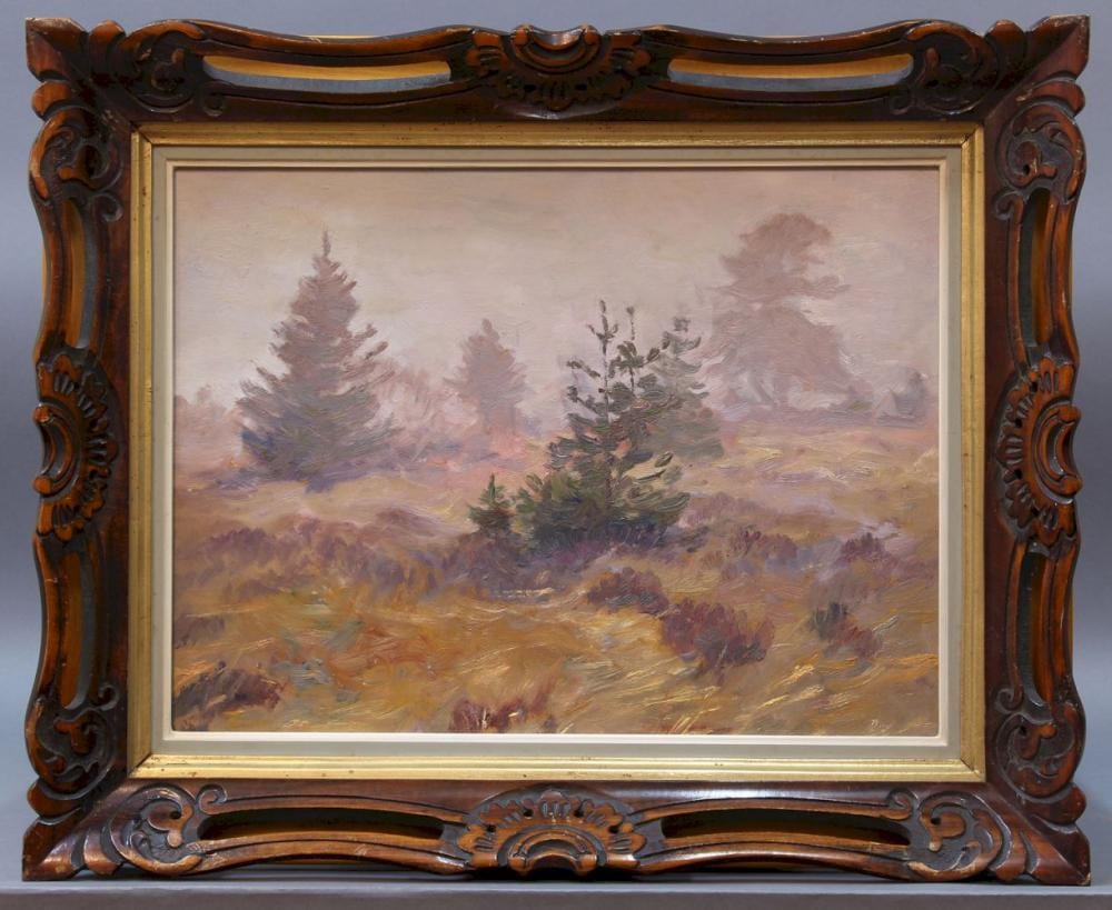 Armily Vandervael comparable auction result: armily vandervael attrib paysage brumeux