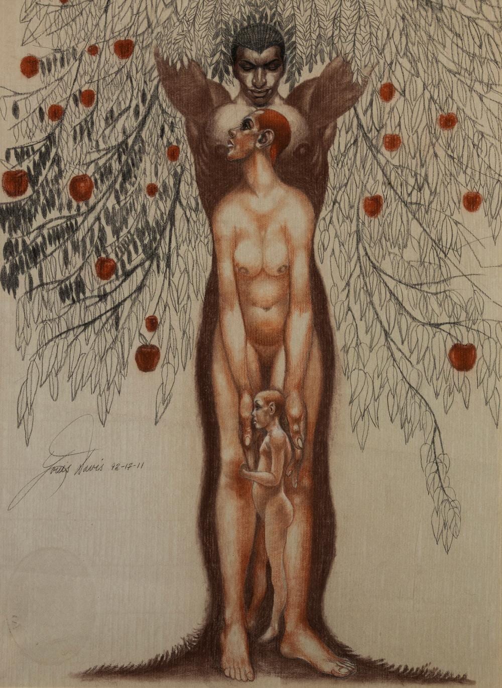 Louis Davis comparable auction result: louis davis 20th century black eden