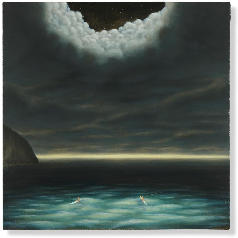Dan Attoe comparable auction result: dan attoe b 1975 surfers in moonlight 2