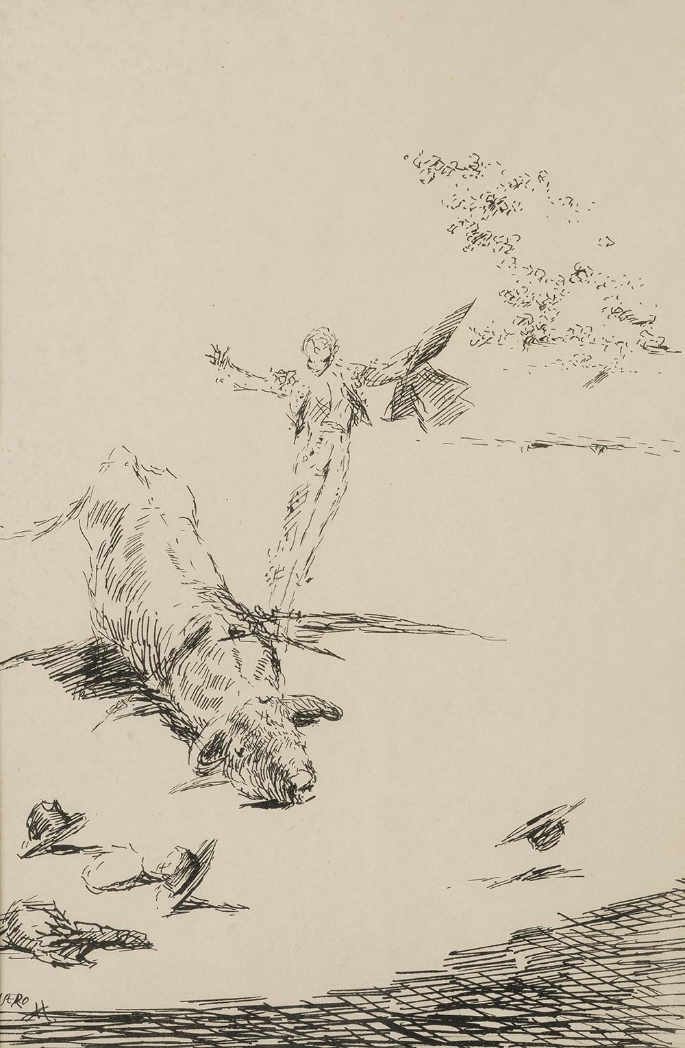 Antonio Casero Sanz comparable auction result: antonio casero 1897 1973 bullfighting