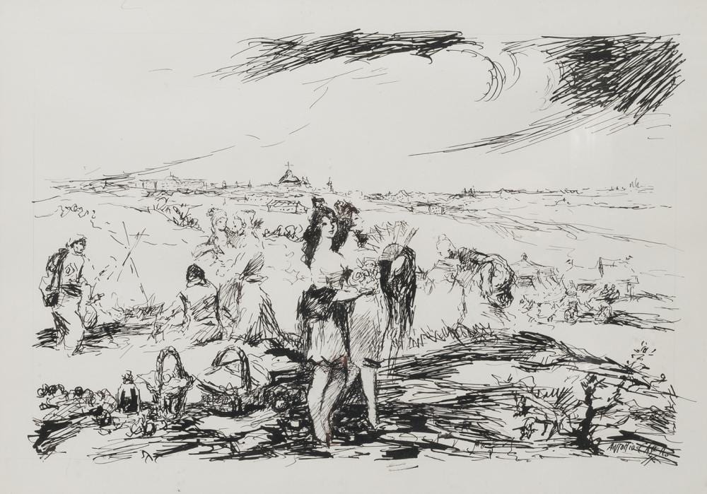 Antonio Casero Sanz comparable auction result: antonio casero 1897 1973 the meadow
