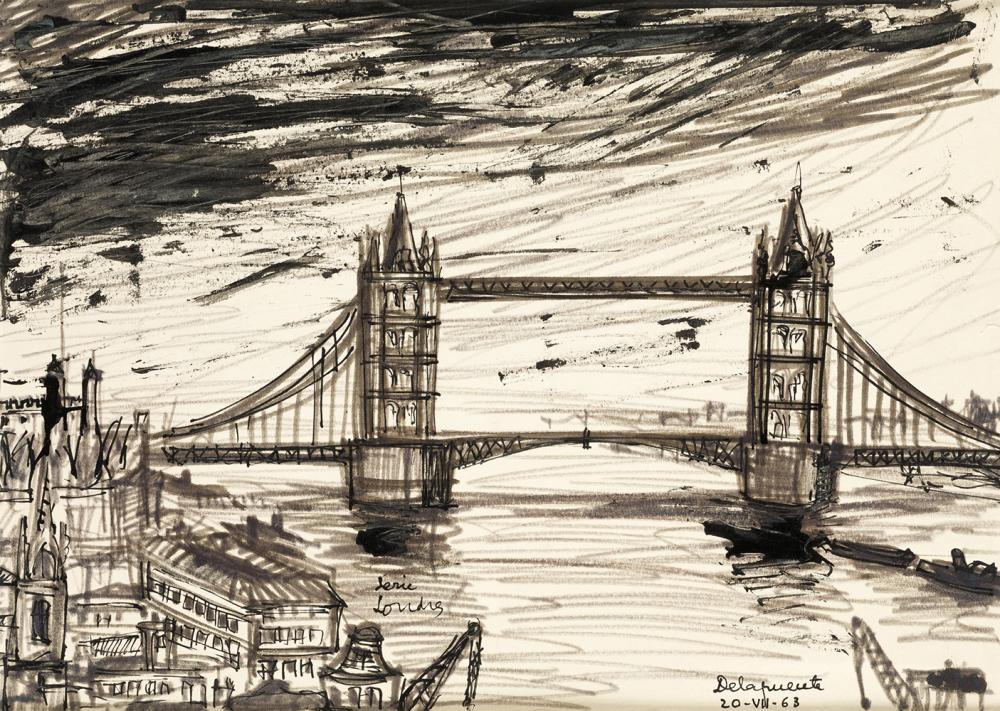 Fernando Delapuente comparable auction result: fernando delapuente 1909 1975 tower bridge london 1963
