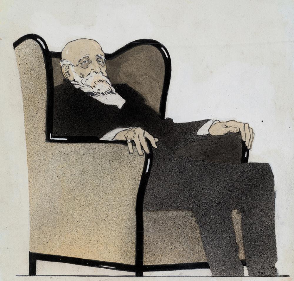 Federico Ribas Montenegro comparable auction result: federico ribas montenegro 1890 1952 don esteban 1913