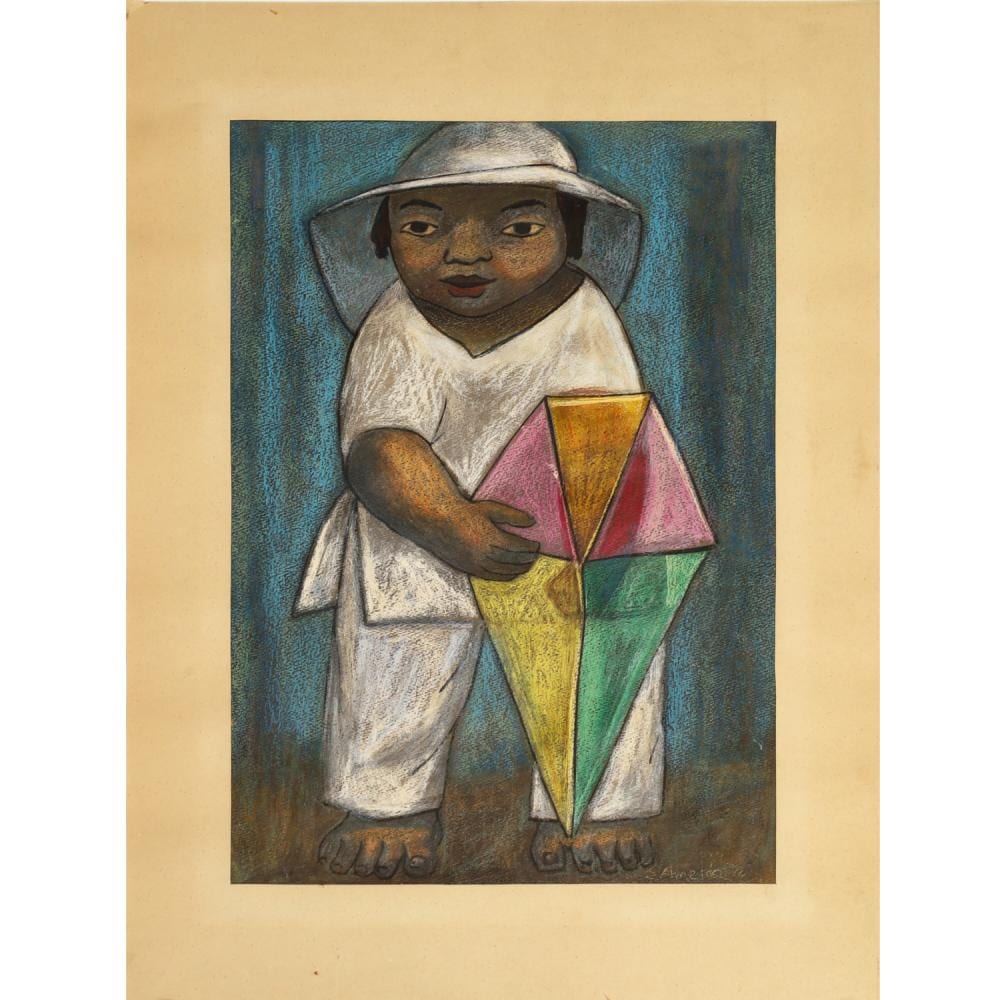 Gilberto Almeida comparable auction result: gilberto almeida pastel drawing