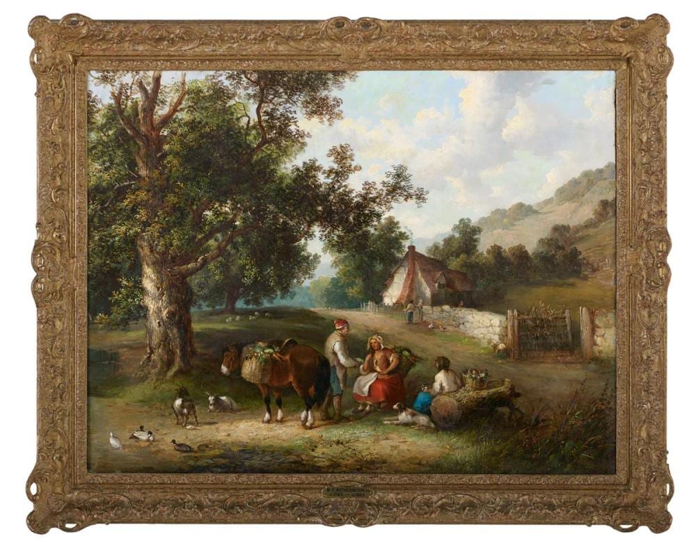 William Frederick Witherington comparable auction result: william frederick witherington british 1785 1865 vegetable and fruit sellers