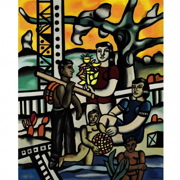 l - FERNAND LÉGER 1881-1955 LES CAMPEURS (1ER ÉTAT) comparable sale