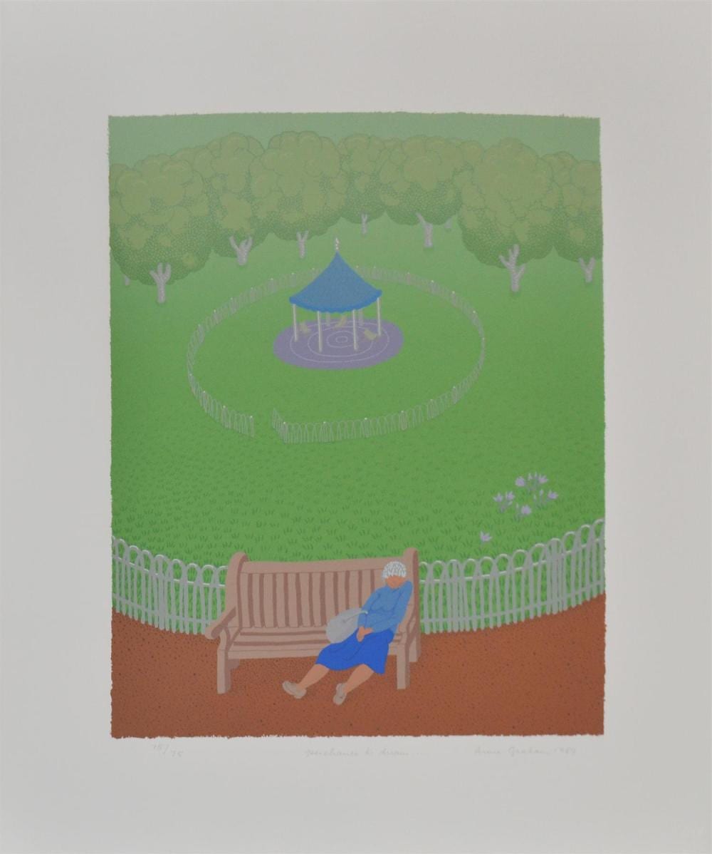 Anne (1925) Graham comparable auction result: anne graham perchance to dream 1989 screenprint 75 75 51 x 41cm
