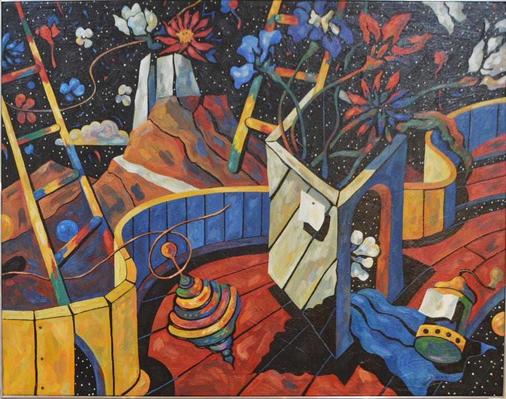 paul cavell star gardens 1990 oil on canvas 72 x 92cm · Leonard Joel · 2021-07-08 Paul Cavell comparable auction result: paul cavell star gardens 1990 oil on canvas 72 x 92cm