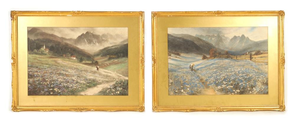 John McWhirter comparable auction result: john mcwhirter 1839 1911 a pair of late 19th