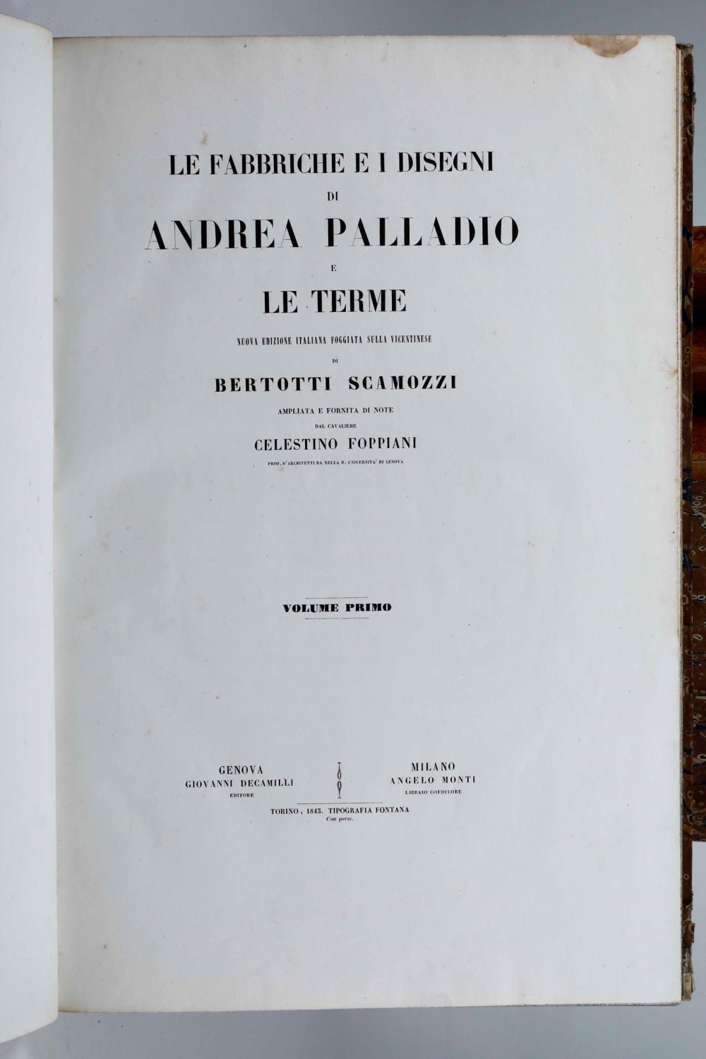 Andrea Palladio comparable auction result: andrea palladio le fabbriche e i disegni di andrea palladio e le terme