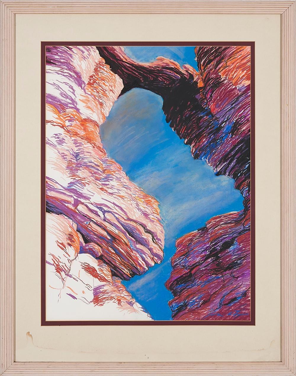 John Millington comparable auction result: john millington 1942 namandu spirit place pastel 71 5 x 53 5 cm frame 99 x 78 x 3 cm inscribed and titled verso