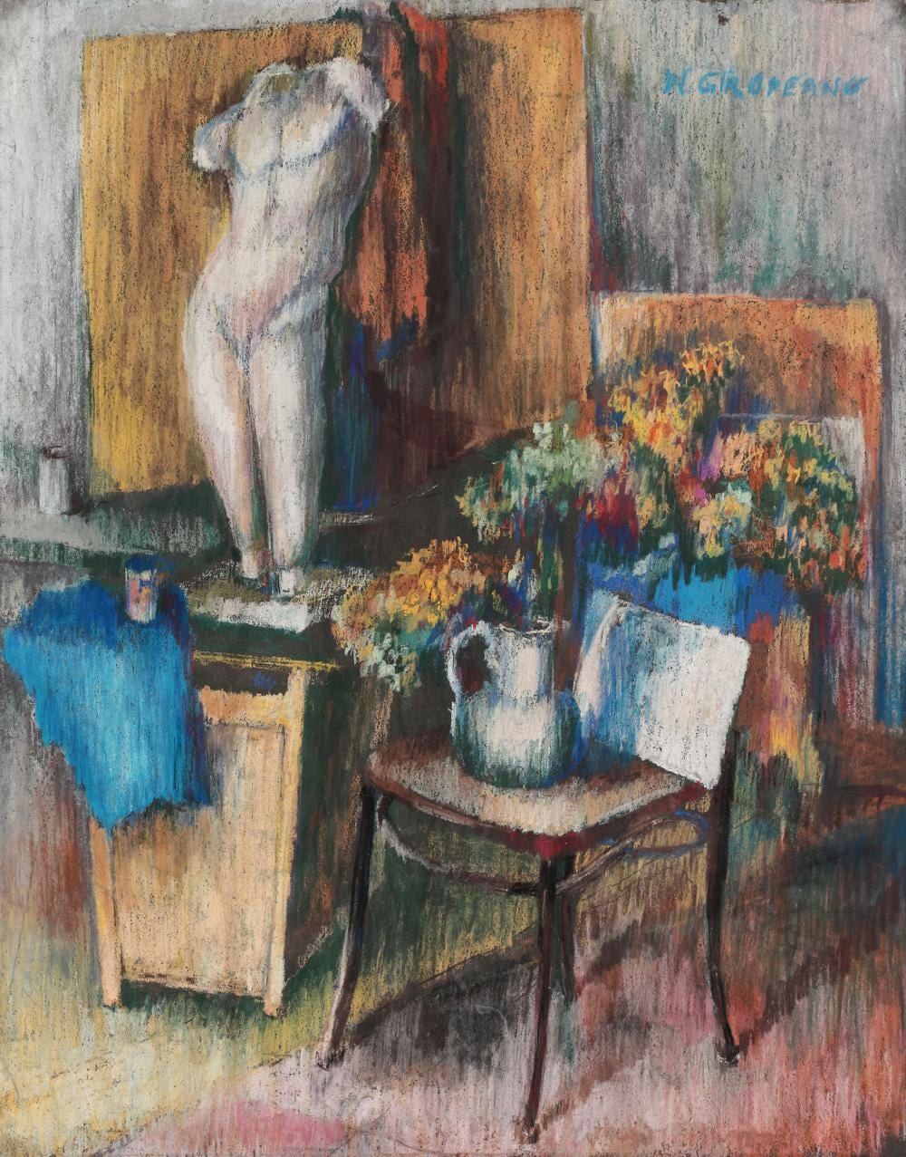 nicolae gropeanu interior · A10 by Artmark · 2021-07-13 Nicolae Gropeanu comparable auction result: nicolae gropeanu interior