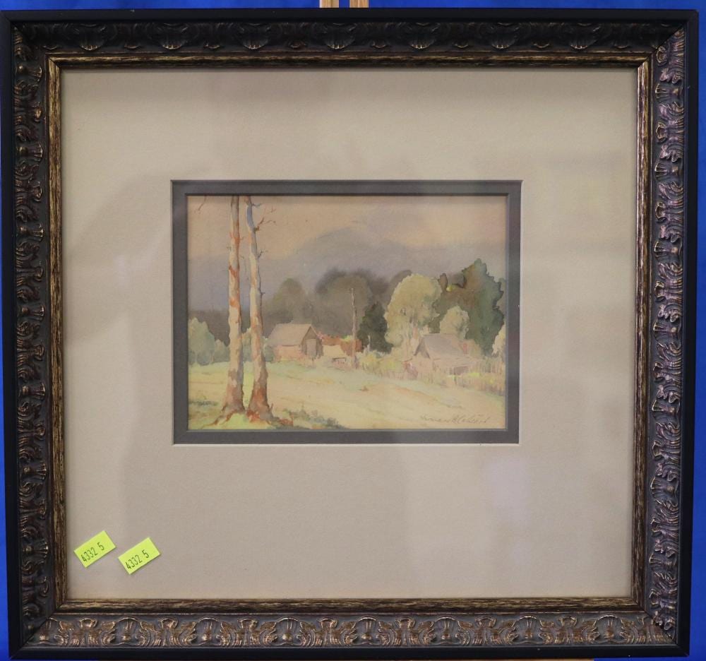 watercolour of high road tecoma victoria by norman cathcart · Albion Antique Auction Centre · 2021-07-15 Norman Cathcart comparable auction result: watercolour of high road tecoma victoria by norman cathcart