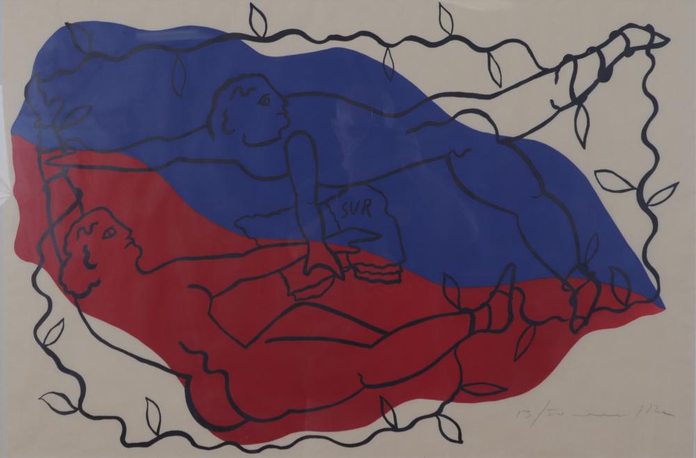 Marco DelRe comparable auction result: marco del re sur lithograph