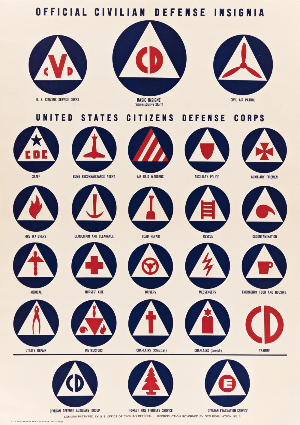 charles coiner 1898 1989 official civilian defense insignia 1942 40x28 inches 101 x72 cm u s government printing office was · Swann Auction Galleries · 2021-08-05 Charles Coiner comparable auction result: charles coiner 1898 1989 official civilian defense insignia 1942 40x28 inches 101 x72 cm u s government printing office was