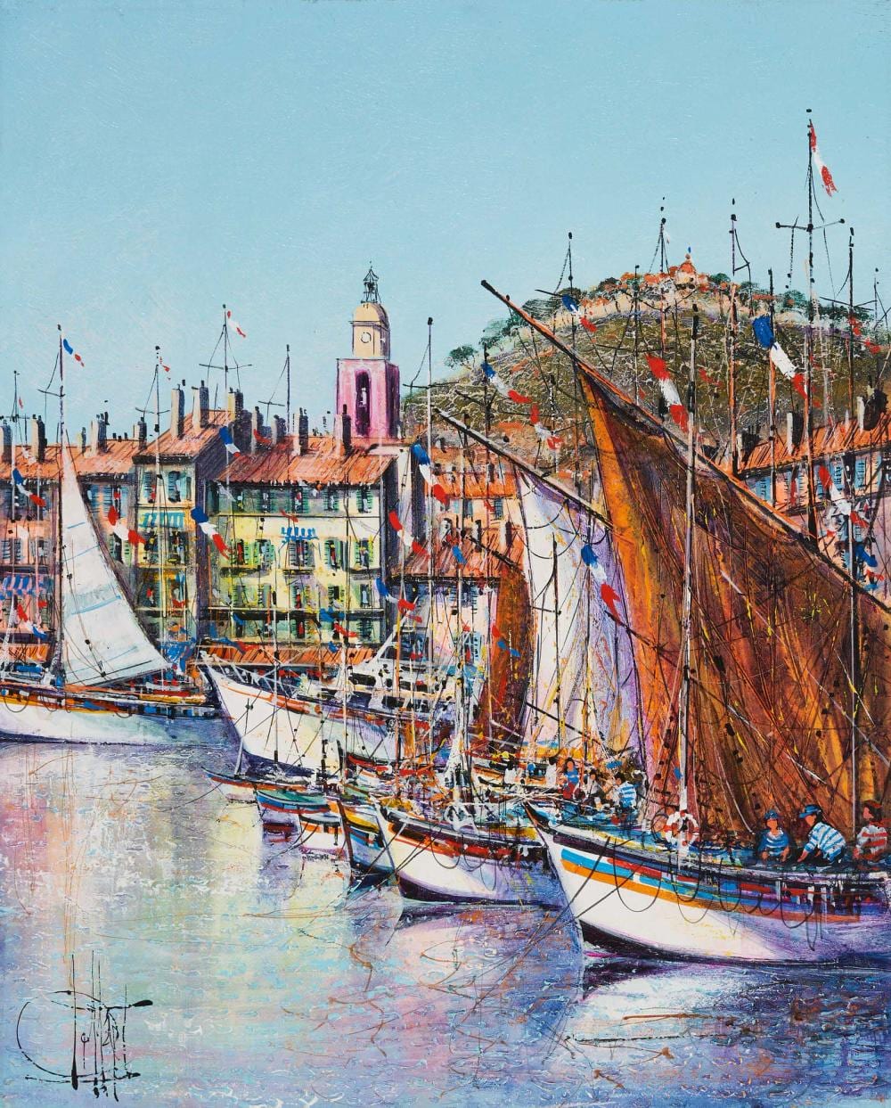 Guy Dessapt comparable auction result: guy dessapt st tropez harbor