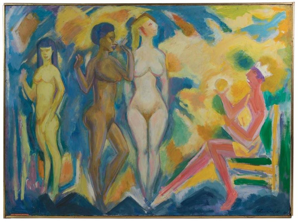 Alexander Geiss comparable auction result: o c modernist the judgement of paris