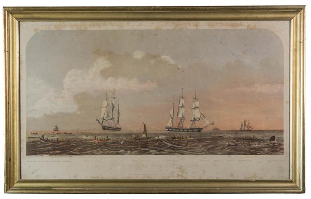 Benjamin Russell comparable auction result: print sperm whaling with its varieties