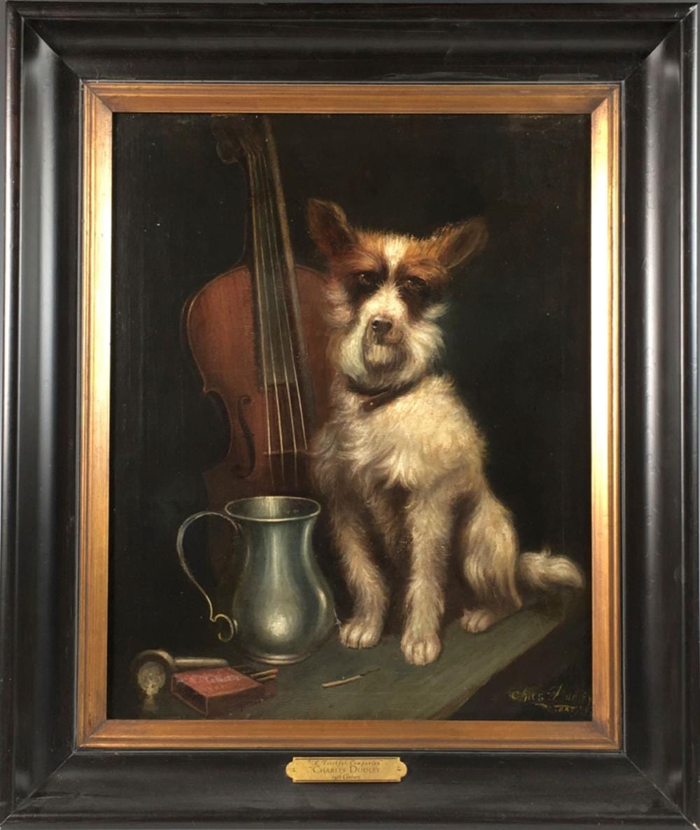 Charles Dudley comparable auction result: charles dudley a faithful companion o c painting