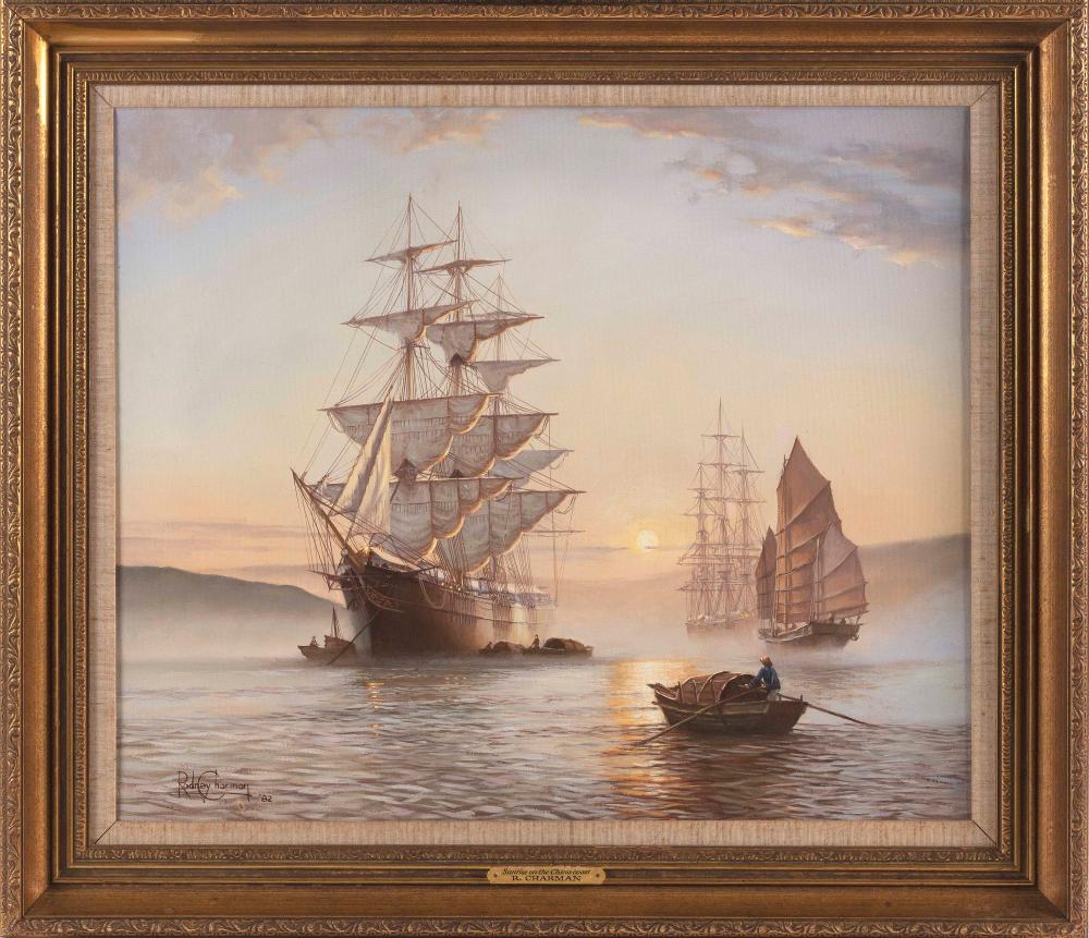 Rodney Charman comparable auction result: rodney charman america united kingdom b 1944 sunrise on the china coast the oriental at hong kong 1851 oil on canvas 20 x 24 framed 25 75 x 30