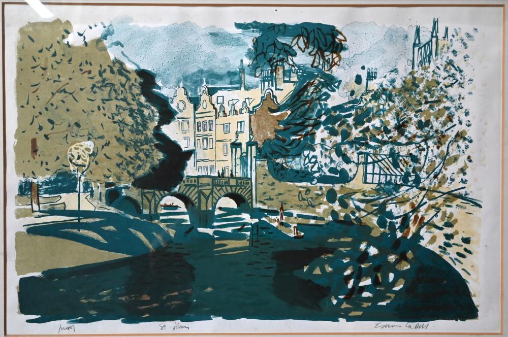 Edwin La Dell comparable auction result: edwin la dell 1914 1970 lithograph