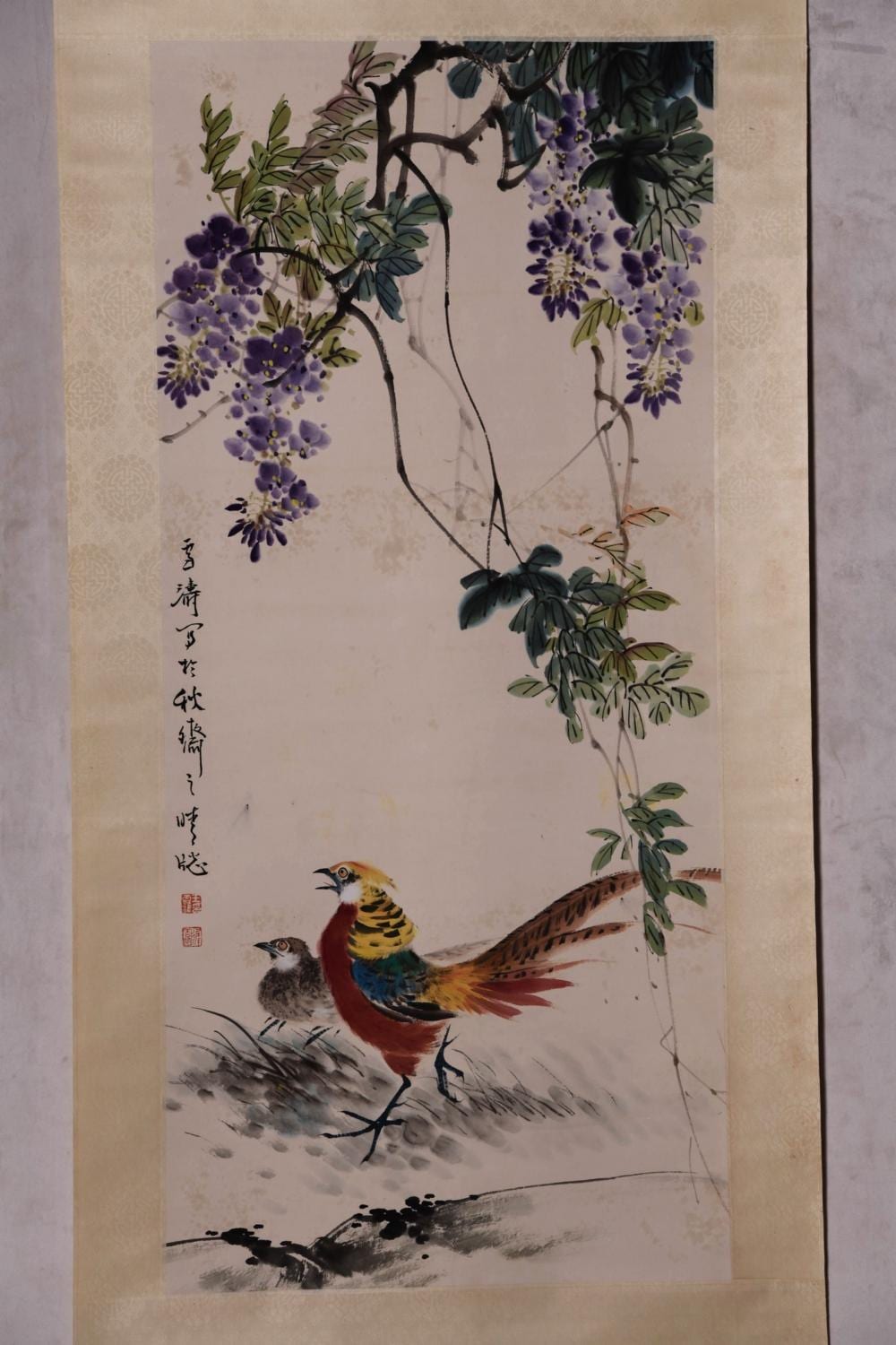 Xuetao Wang comparable auction result: a chinese scroll painting by wang xue tao