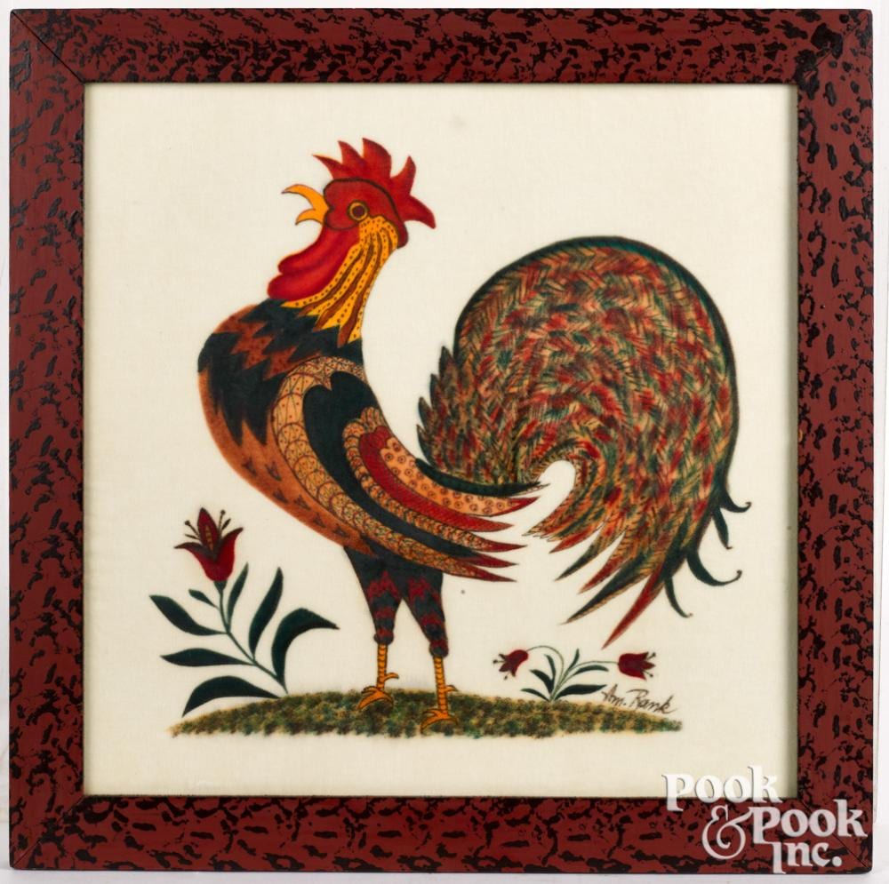 Bill Rank comparable auction result: bill rank oil on velvet theorem